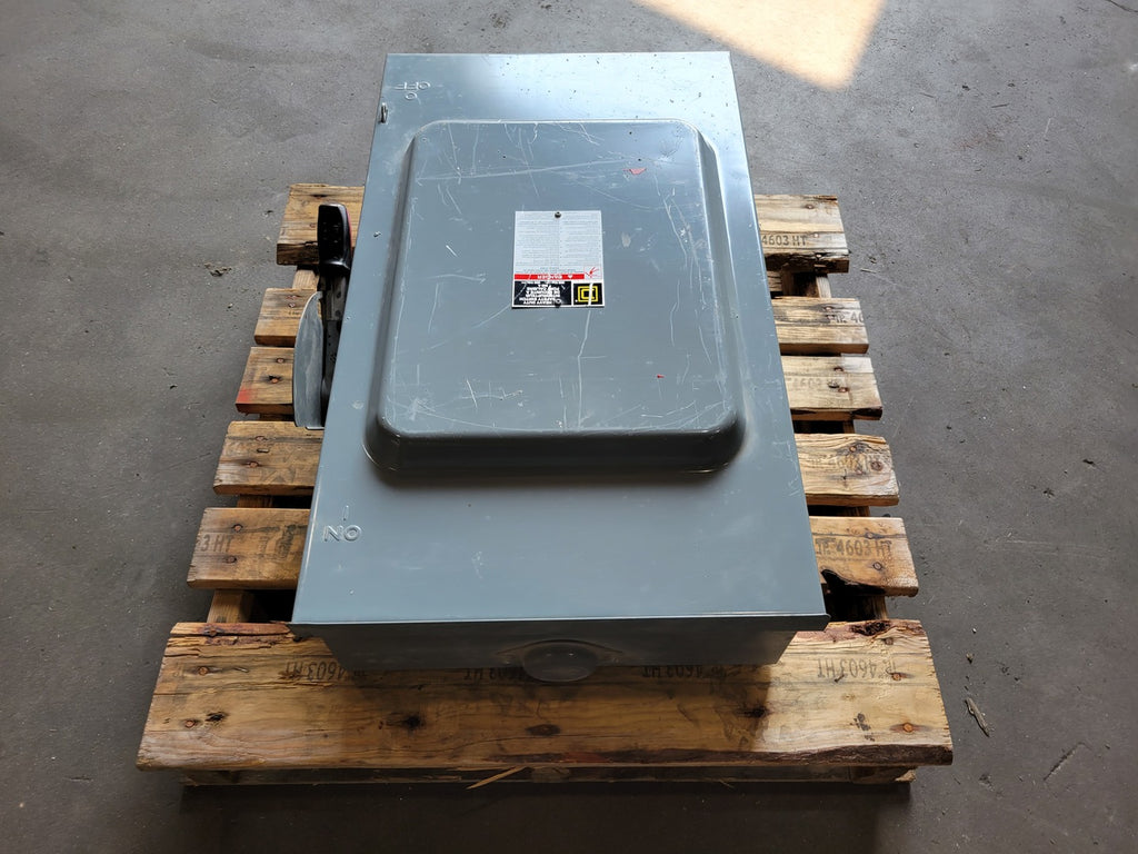 SQUARE D CH364RB 200A 600V 3-Pole Fusible Heavy Duty Safety Switch w/ 125A Fuses