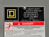 SQUARE D 60A 600V 3-Pole Heavy Duty Fusible Safety Disconnect Switch
