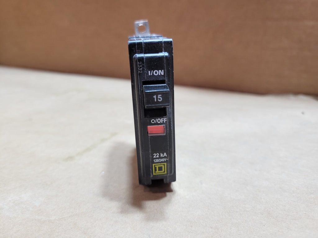 SQUARE D 15 Amp, 1 Pole, 120/240V Circuit Breaker QO115