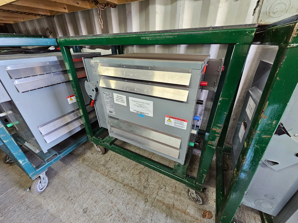 BEAVER 225 kVA Transformer on Cart, 600 pri. volts, 480 sec. volts  RC225JH/X/B w/ Ground Fault Indicator