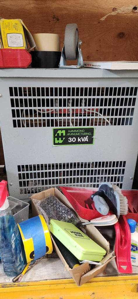 HAMMOND 30 kVA Isolation Transformer, 600 pri. volts, 208Y/120 sec. volts K30K