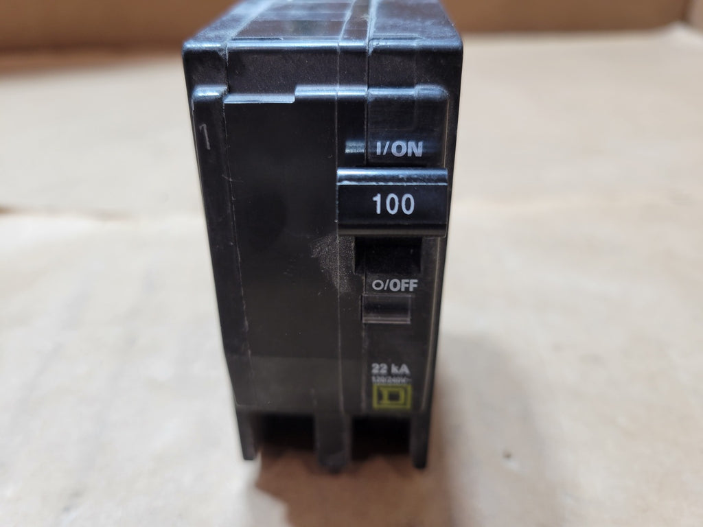 SQUARE D 100 Amp, 2 Pole, 120/240 Volts Circuit Breaker QOB2100VH