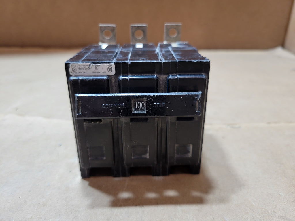 EATON BAB3100H 100A 3-Pole 240V 10kA QUICKLAG Bolt-On Circuit Breaker