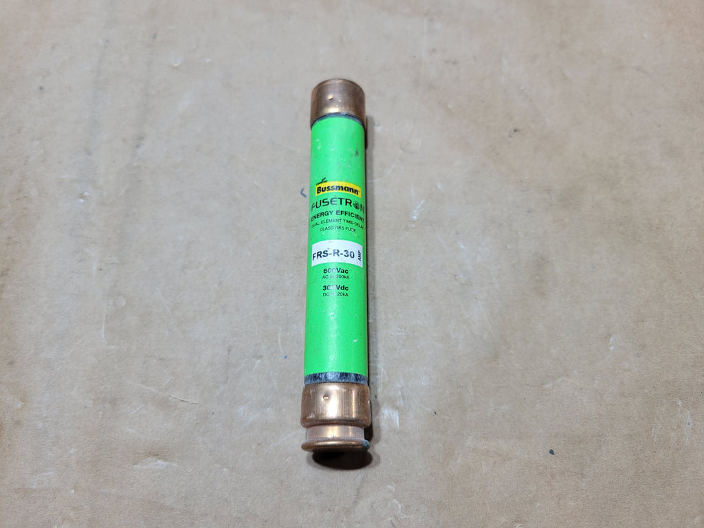 BUSSMANN 30 Amp, Class RK5 Dual Element Time Delay Fuse Fusetron FRS-R-30 