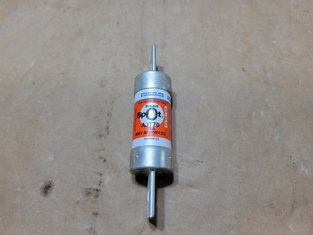 FERRAZ SHAWMUT 70 Amp, 600VAC, Class J Time Delay Fuse AJT70