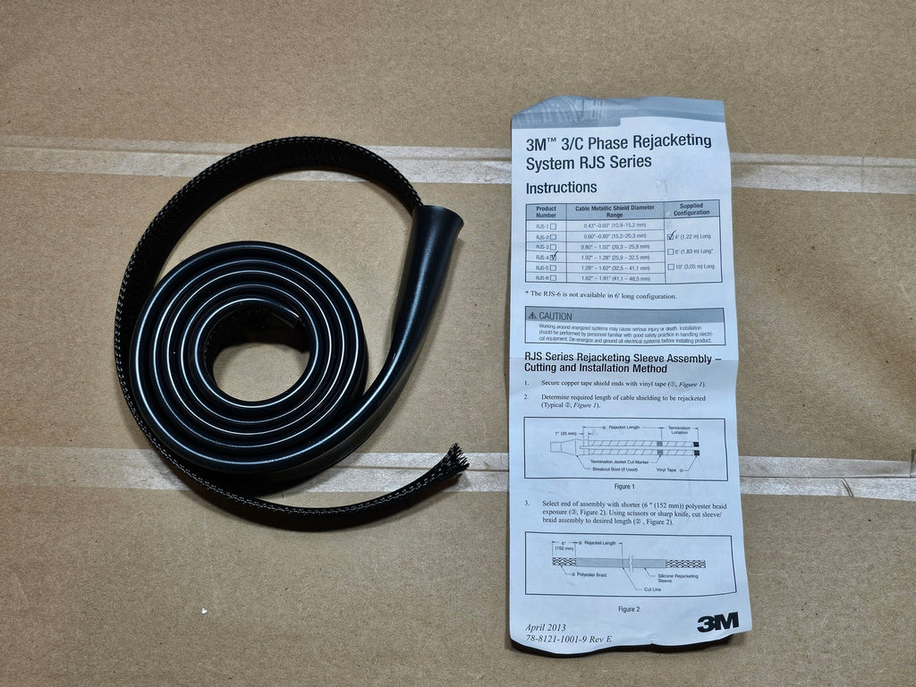 3M RJS-4 4 ft 1.02-1.28 in 3/C Phase Rejacketing Sleeve Assembly