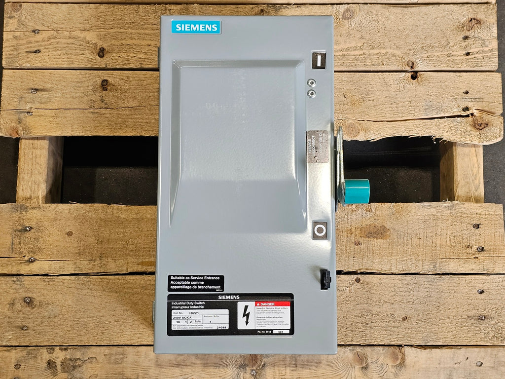 SIEMENS 30A 2-Pole 240V Fusible Industrial Duty Safety Disconnect Switch