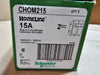 SCHNEIDER ELECTRIC CHOM215 Homeline 15A 2-Pole 120/240V 10kA Plug-On Circuit Breaker (Box of 5)