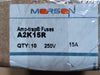 MERSEN Ferraz Shawmut A2K15R 15A 250V Class RK1 Fast-Acting Fuses (Box of 10)