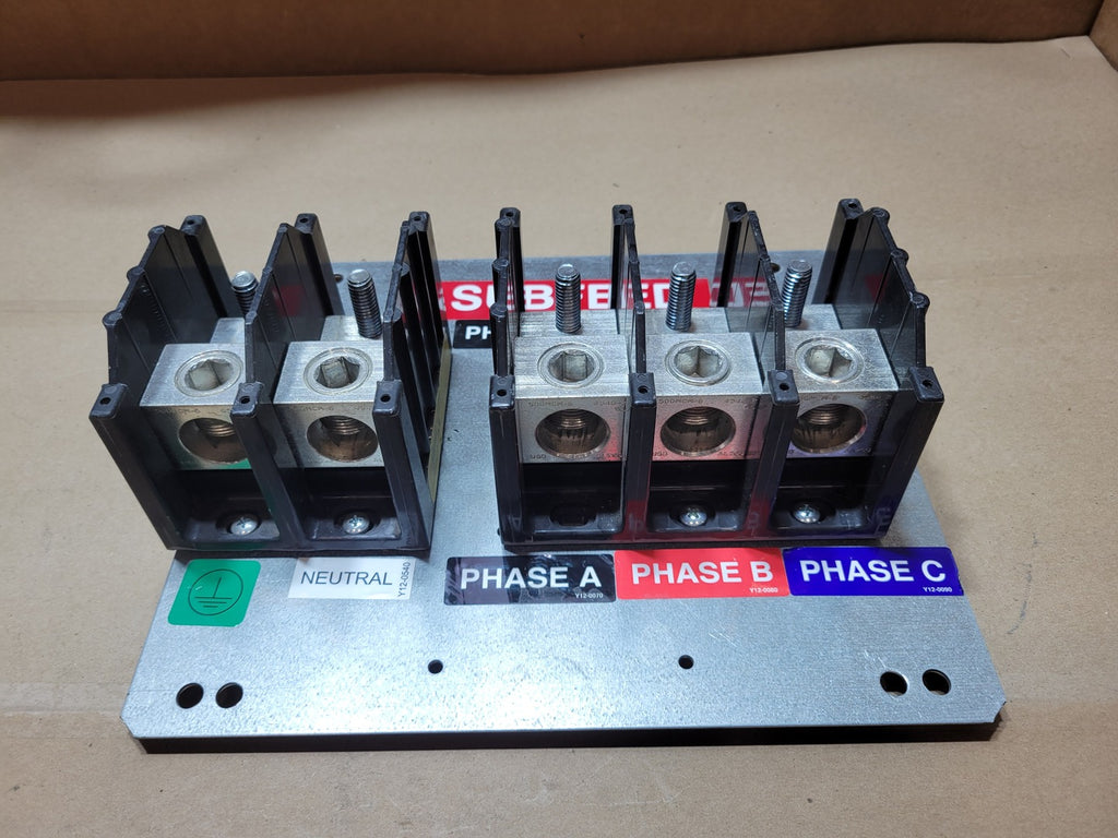 BUSSMANN 380A 600V 3-Phase Subfeed Terminal Block Assembly 16383-3 
