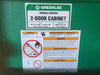 GREENLEE 5660L 56" x 60" x 24" 46.6 Cu. Ft. 2-Door Steel Utility Storage Cabinet