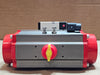 TRIAC F23-TZ-075 3/4-Inch 3600 PSI Stainless Ball Valve with 3R200SR Spring-Return Pneumatic Actuator