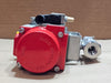 TRIAC F23-TZ-075 3/4-Inch 3600 PSI Stainless Ball Valve with 3R200SR Spring-Return Pneumatic Actuator
