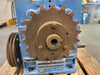 50:1 Ratio Industrial Worm Gear Speed Reducer / Gearbox - Dual Output Shaft