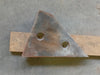 12" x 9" x 1", 2-Hole Triangular Steel Plate