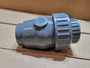 COLONIAL 1-1/4 in PVC Single Union Ball Check Valve - Socket - EPDM c 