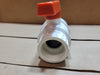 CHEMKOR Super Bloc 3011015 1-1/2 in PVC Compact Ball Valve EPDM Socket End