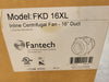 FANTECH FKD 16XL 16" Inline Mixed Flow Duct Fan 115V 11.8A 4274 CFM