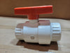 CHEMKOR 1-1/2", 150 PSI NPT PVC Ball Valve 3012015W