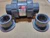 HAYWARD TC10150ST 1-1/2" PVC True Union Ball Check Valve - Viton - Socket/Threaded