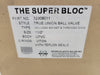 CHEMKOR 32909011 Super Bloc 1-1/2" CPVC True Union Ball Valve - Viton - Socket/Threaded