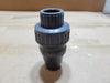 CHEMKOR 31801008 3/4" PVC Single Union Ball Check Valve - Socket - Viton