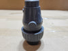 CHEMKOR 31801008 3/4" PVC Single Union Ball Check Valve - Socket - Viton