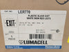 LUMACELL LER770 LED Exit Sign 120-347V AC 2W Red Letters White Housing