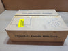 Red Letter LED Exit Sign White Plastic Housing Left Right Directional Arrows