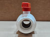CHEMKOR 3011015W 1-1/2" PVC Socket Ball Valve - 235 PSI