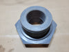 Gray Plastic Threaded Tank Bulkhead Fittings with Nuts and Gaskets - Lot of 6