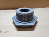 Gray Plastic Threaded Tank Bulkhead Fittings with Nuts and Gaskets - Lot of 6