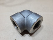 UNIFIED ALLOYS 1-1/2" Class 3000 A105N Forged Carbon Steel 90° FNPT Elbows - Lot of 6