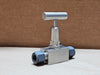 PARKER 1/2", 6000 PSI Stainless Steel Rising Stem Plug Needle Valve 8Z(A)-PV8PK-V-SS