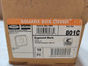 HUBBELL RACO 801C 4-Inch Square Exposed Work Cover 1/2-Inch Raised 1.406-Inch Opening (Box of 10)