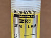 BLUE WHITE F-40375LN-8 Inline Flowmeter, 0.1-1 GPM, 1/2 in FNPT