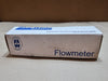 BLUE WHITE F-40375LN-8 Inline Flowmeter, 0.1-1 GPM, 1/2 in FNPT