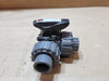 IPEX TKD 253850 1/2" 3-Way T-Port PVC Ball Valve EPDM Dual Block