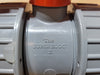 CHEMKOR 32909011 Super Bloc 1-1/2" CPVC True Union Ball Valve - Viton - Socket/ThreadedChemkor Super Bloc 1-1/2" CPVC true-union ball valve with manual handle, Viton O-rings and Teflon seals as specified on the packaging label. Includes the pictured valve assembl