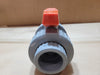 CHEMKOR 32909011 Super Bloc 1-1/2" CPVC True Union Ball Valve - Viton - Socket/ThreadedChemkor Super Bloc 1-1/2" CPVC true-union ball valve with manual handle, Viton O-rings and Teflon seals as specified on the packaging label. Includes the pictured valve assembl
