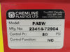 CHEMLINE PLASTIC PASW Spring-Return Pneumatic Actuator - 80 PSI, NC, Rotork YT-850M Limit Switch