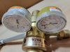 HARRIS 9296 Multi-Stage Gas Regulator - 250 PSIG Delivery, Argon/Helium/Nitrogen, Dual Gauges