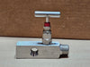 CENTURY VALVE 3/4" MNPT x 1/2" FNPT 6000 PSI 316 SS Gauge Valve CM11-1-M64T-CN-T