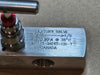 CENTURY VALVE 3/4" MNPT x 1/2" FNPT 6000 PSI 316 SS Gauge Valve CM11-1-M64T-CN-T