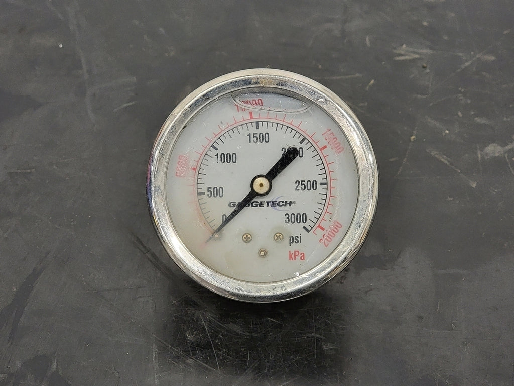 GAUGETECH 0-3000 psi Pressure Gauge