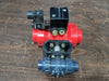 CHEMLINE PLASTIC 5" Pneumatic Actuator W/ 1/2" Class 150 Ball Valve PASR00