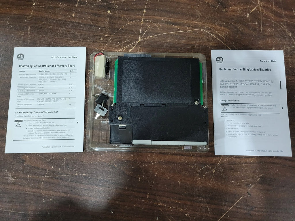 ALLEN-BRADLEY Scrap - ControlLogix5555 Processor Unit w/ Memory 1756-L55/ 1756-M24
