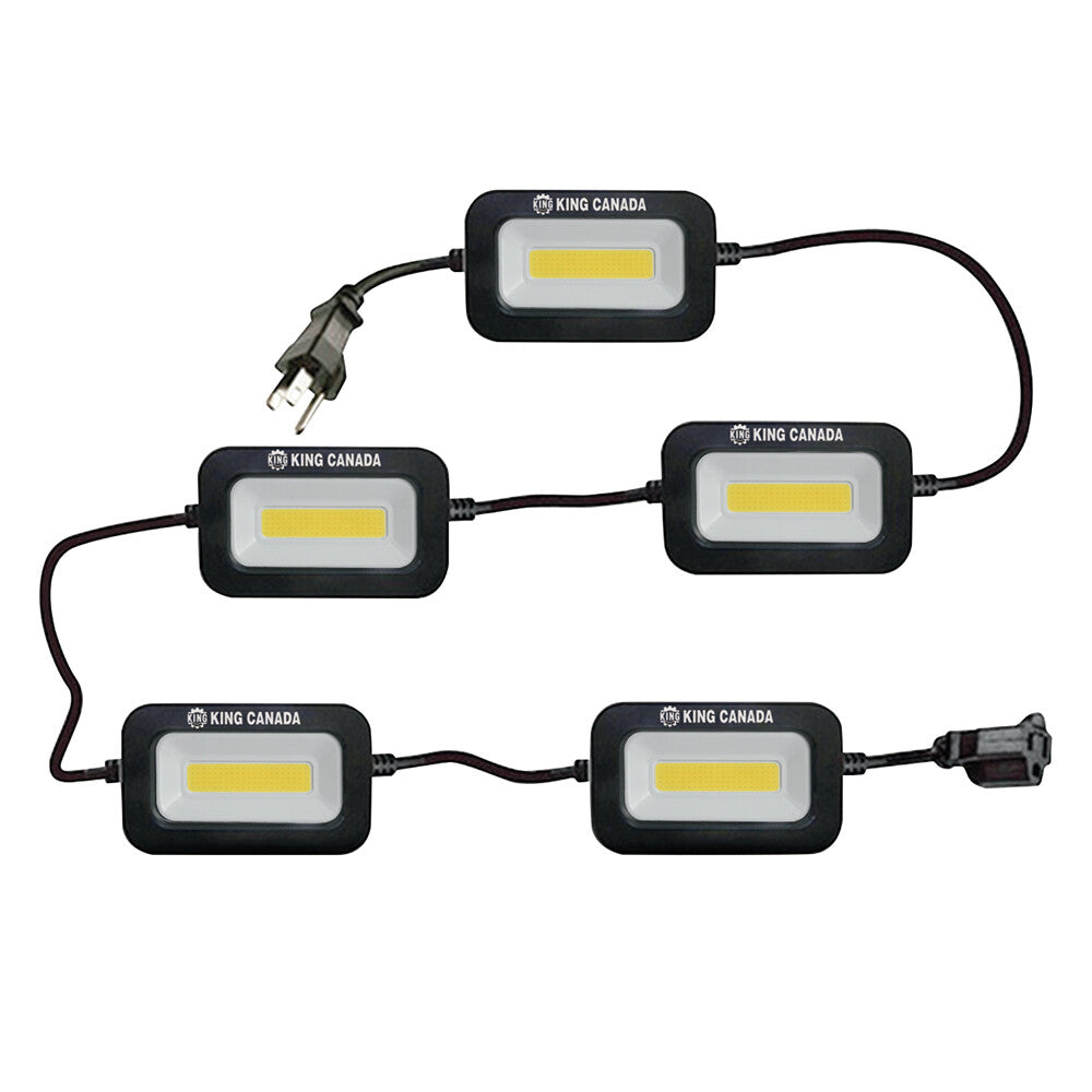KING CANADA Power-Force 5000 Lumen 50 ft. 5 LED String Light No. K-5016-5LED 