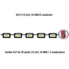 KING CANADA Power-Force 5000 Lumen 50 ft. 5 LED String Light No. K-5016-5LED 