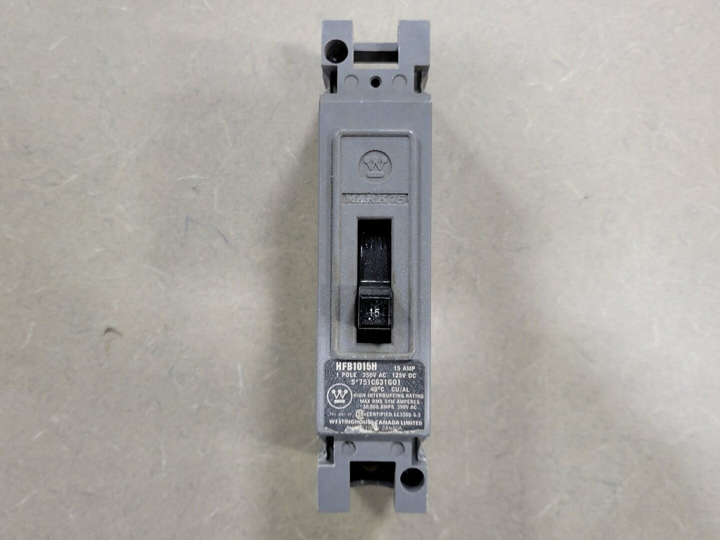 WESTINGHOUSE 15 Amp 1 Pole Circuit Breaker HFB1015H
